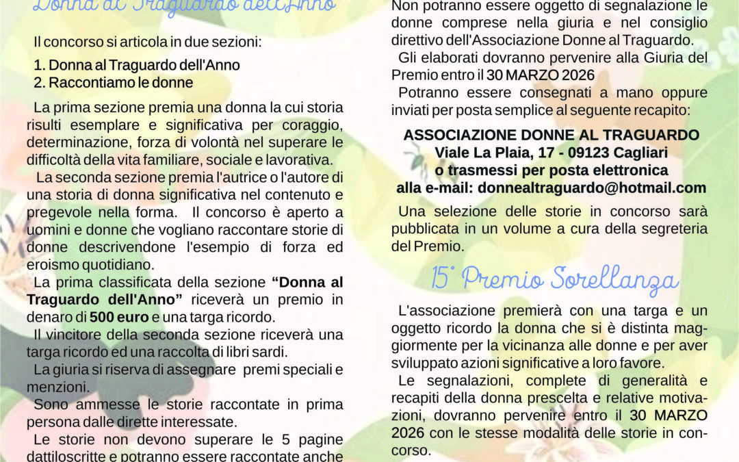 Premio Donne al Traguardo dell’Anno